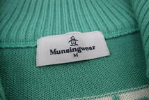 【送900円】　444　Munsingwear　マンシングウェア　レディース　ゴルフウェア　プルオバーセーター　ハーフジップ　グリーン　M_画像4