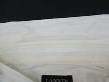 【送900円】　663　最終　LANVIN　ランバン　メンズ　スタンダードカラーシャツ　ストライプ　39-78　綿100％　日本製_画像8