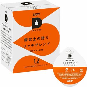 UCC dark_roast ドリップポッド 専用カプセル 鑑定士の誇りリッチブレンド 12杯分 90g ポッド・カプセル