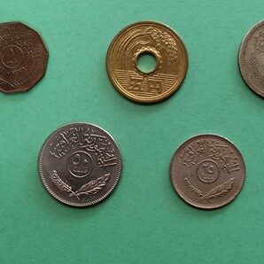 外国コイン イラク (Rー６３９) ２５０フィルス硬貨 １００フィルス硬貨 他おまとめ ８枚の画像4