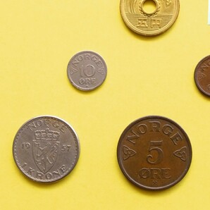外国コイン ノルウェー  (Rー６８５) 古銭 ノルウェーの硬貨 おまとめ ７枚の画像7
