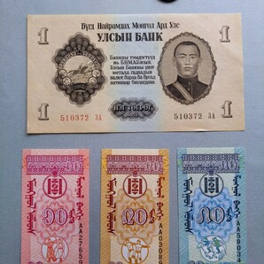外国紙幣 モンゴル (Sー１１１) モンゴルの紙幣 おまとめ ４枚の画像6