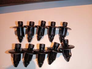  car push rivet clip 10 piece together black 