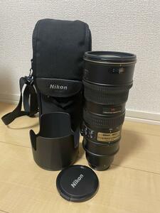 Nikon ニコン ED AF-S VR 70-200mm 2.8G 動作未確認 ジャンク ケース付き