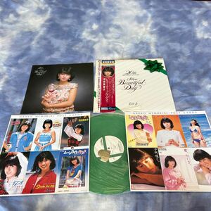 【カラーレコード緑盤】河合奈保子 ビューティフルデイ NAOAKO KAWAI 20TH BIRTHDAY'S MEMORY / LP レコード / 帯付き