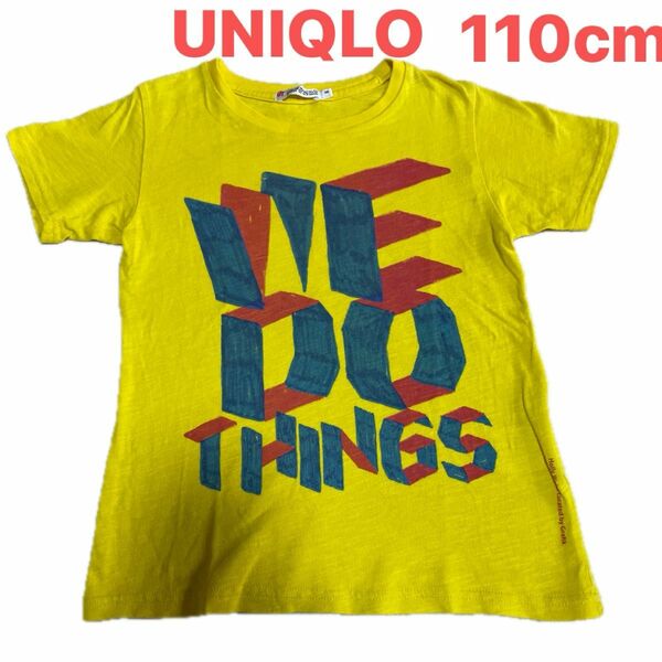 UNIQLO kids UT 半袖Tシャツ　hoiiy waies curated by grafik イエロー　110cm