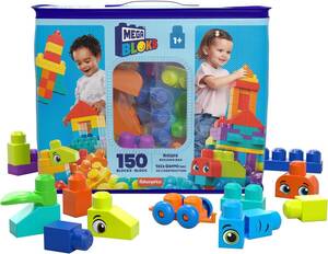 Открытый неиспользованный предмет Mattel Mega Blocks (Mega Bloks) Mega Block от 1 года дальше 150 блоков упаковки