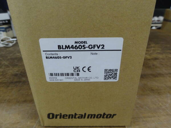 未使用 オリエンタルモーター ブラシレスモーター BMUシリーズ BLM460S-GFV2