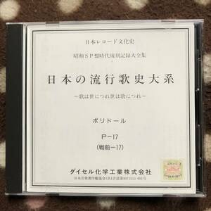 ●　SP盤復刻CD　日本レコード文化史　ポリドール17　再見上海　広東航路　月のアリラン　洋燈の下で　晩秋旅情　成吉思汗　他