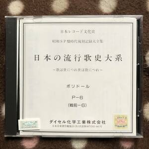 ●　SP盤復刻CD　日本レコード文化史　ポリドール６　惜しむ青春　鴎の夢唄　君と逢う夜　情熱の不知炎　雪の旅路　他