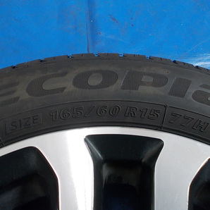 ★中古★MR41/MR31★ハスラー■165/60Ｒ15 77H■タイヤ、純正アルミホイール1本set③の画像3