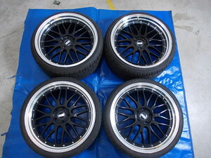 ★中古★■BBS風メーカー不明20x8.5J/20x10J■245/30ZＲ20 93W/255/30ZＲ20 92W/PCD114.3/5穴/OFF不明■4本set