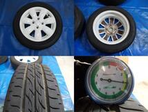 ★中古★ラパン・ショコラ■アルト・ラパン■HE22S■155/65Ｒ14 残溝約約3mm～3.3mm■タイヤ、純正アルミホイール4本set_画像8