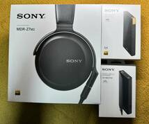 美品セット SONY ハイエンドストリーミングWALKMAN NW-ZX707+ハイレゾ対応ヘッドホンMDR-Z7M2+純正ケース＋ENGAGEMENTケースCC-EGWCS-001_画像1