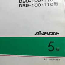 ホンダ パーツリスト 4ドア　インテグラタイプR収録　DB -6.7.8.9 表紙すれ、ホンダ純正パーツリスト　コピーではないですパーツカタログ _画像3