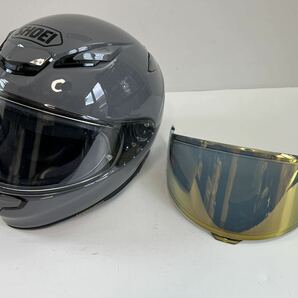 【美品】ミラーシールド付属 SHOEI フルフェイスヘルメット Z-8 XL バサルトグレーの画像1
