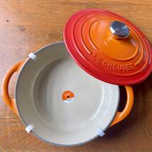 Le Creuset　ココット・ビス ロンド 18cm　オレンジ　ル・クルーゼ_画像2