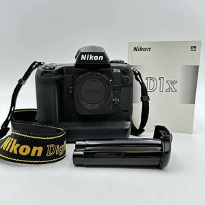 動作未確認 ニコン Nikon D1X デジタル一眼レフカメラ ボディ 予備バッテリー、使用説明書あり ジャンク