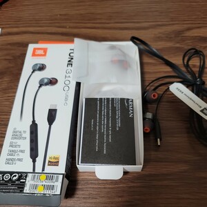 有線イヤホン JBL Tune 310C USB JBLT310CBLK Black