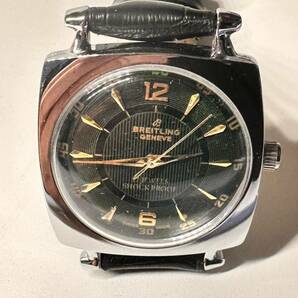 ヴィンテージ ブライトリング グリーン文字盤 手巻き ユニセックス腕時計 17jewels スイス製 seller refurbished 再生品の画像4