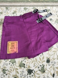 美品★Biskeeビスキー紫ショートパンツ　ホログラムとサイドベルトがかっこいい