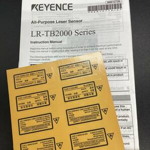 0936■ 未使用保管品 KEYENCE キーエンス LR-TB2000 アンプ内蔵 レーザセンサーの画像4