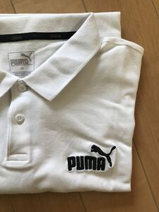 PUMA プーマ ポロシャツ ・XXLサイズ（白）