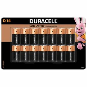 DURACELL щелочь одиночный 1 батарея 14шт.