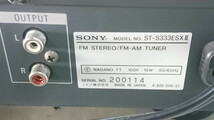 a4-038 ■SONY ソニー FM ステレオ FM-AMチューナー ST-S333ESXⅡ ジャンク　オーディオ機器_画像8