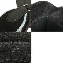 エルメス HERMES ヴィドポッシュ B刻 ブラック シルバー金具 トゴ ショルダーバッグ レディース 中古_画像10