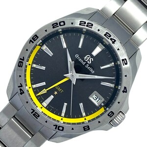 Seiko Grand Seiko Sports Collection Калибр 9F GMT SBGN001 Серые часы SS Мужские б/у