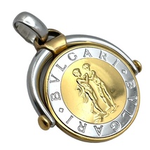 ブルガリ BVLGARI ホロスコープ ペンダントトップ うお座 750YG/SS K18YG/SS ジュエリー 中古_画像2