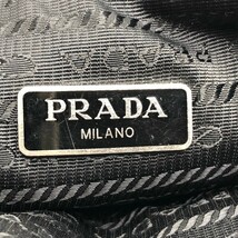 プラダ PRADA Re-Edition 2005 Re-Nylon バッグ 1BH204 ブラック/シルバー金具 ナイロン ショルダーバッグ レディース 中古_画像9