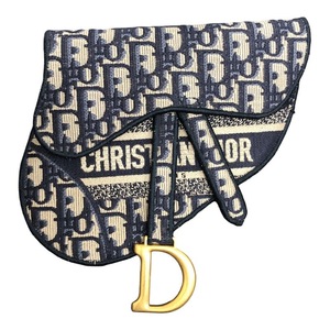 クリスチャン・ディオール Christian Dior サドルフラットベルトポーチ S5632CRIW ネイビー その他バッグ レディース 中古