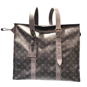 ルイ・ヴィトン LOUIS VUITTON カバ・ジップGM M45379 モノグラム・エクリプスキャンバス トートバッグ メンズ 中古