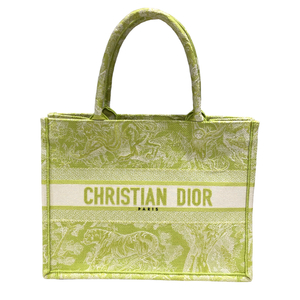 クリスチャン・ディオール Christian Dior ブックトート ミディアム キャンバス トートバッグ ユニセックス 中古