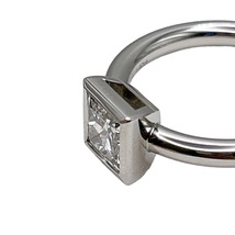 ティファニー TIFFANY＆CO ビゼット スクエアダイヤリング　#12 Pt950、ダイヤモンド ダイヤモンド ジュエリー 中古_画像8