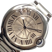 カルティエ Cartier バロンブルー ドゥ カルティエ W6920046 ホワイト ステンレススチール 腕時計 レディース 中古_画像1