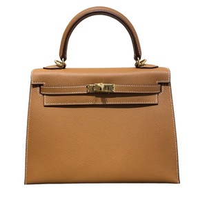 Hermes Hermes Kelly 25 Внешний стежок B Стчание Gold/GD Metal Fittings Epson Dimbag Ladies Используются