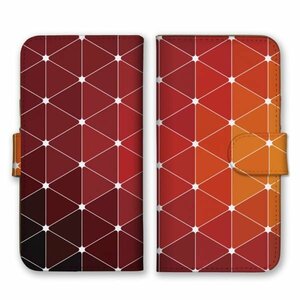 Несколько модели, совместимая с ноутбуком, тип смартфона, обложка iPhone15 Aquos Galaxy Xperia Triangle Geometric Red