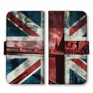 多機種対応 手帳型 スマホ ケース カバー iPhone15 AQUOS Galaxy Xperia ユニオンジャック柄 イギリス国旗 国旗