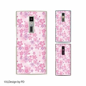 au URBANO V04 KYV45 スマホ ケース ハード カバー 花柄6 ピンク サクラ