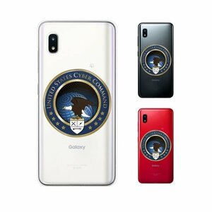 Galaxy A20 ( SC-02M / SCV46) ギャラクシー スマホ ケース ハード カバー 空軍12 米軍 ミリタリー USAF クリアデザイン