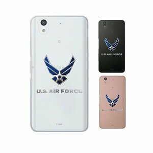 docomo arrows Be F-04K スマホ ケース ハード カバー 空軍7 米軍 ミリタリー USAF クリアデザイン