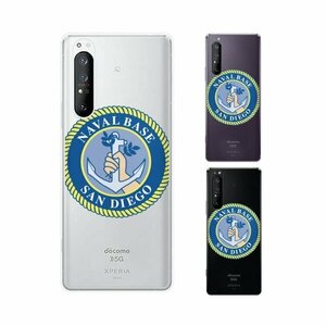 Xperia 1 II ( SO-51A / SOG01 ) エクスペリア スマホ ケース ハード カバー 海軍2 米軍 ミリタリー USN US NAVY クリアデザイン