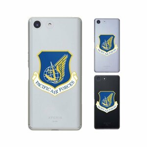 docomo Xperia Ace SO-02L スマホ ケース ハード カバー 空軍10 米軍 ミリタリー USAF クリアデザイン