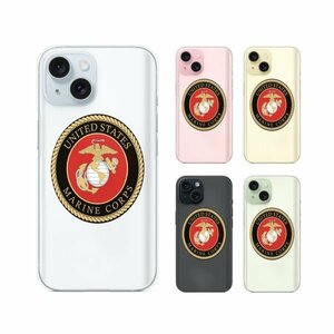 iPhone 15 / 14 / 13 / 12 / SE / 11 / XS / XRスマホ ケース カバー 海兵隊1 米軍 ミリタリー USMC マリーン クリアデザイン