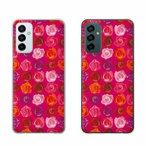 Galaxy M23 5G GalaxyM235G スマホ ケース ハード カバー ローズ5 花柄 ピンク