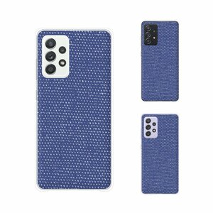 Galaxy A52 5G SC-53B ギャラクシー スマホ ケース ハード カバー クロス6 ブルー