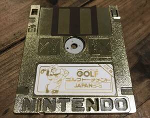  очень редкий FC дисковая система nintendo Golf специальный course PRIZE CARD Gold диск не продается работоспособность не проверялась Famicom 